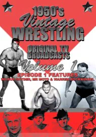 Poster for 1950s Vintage Wrestling Original TV Broadcasts Vol 1